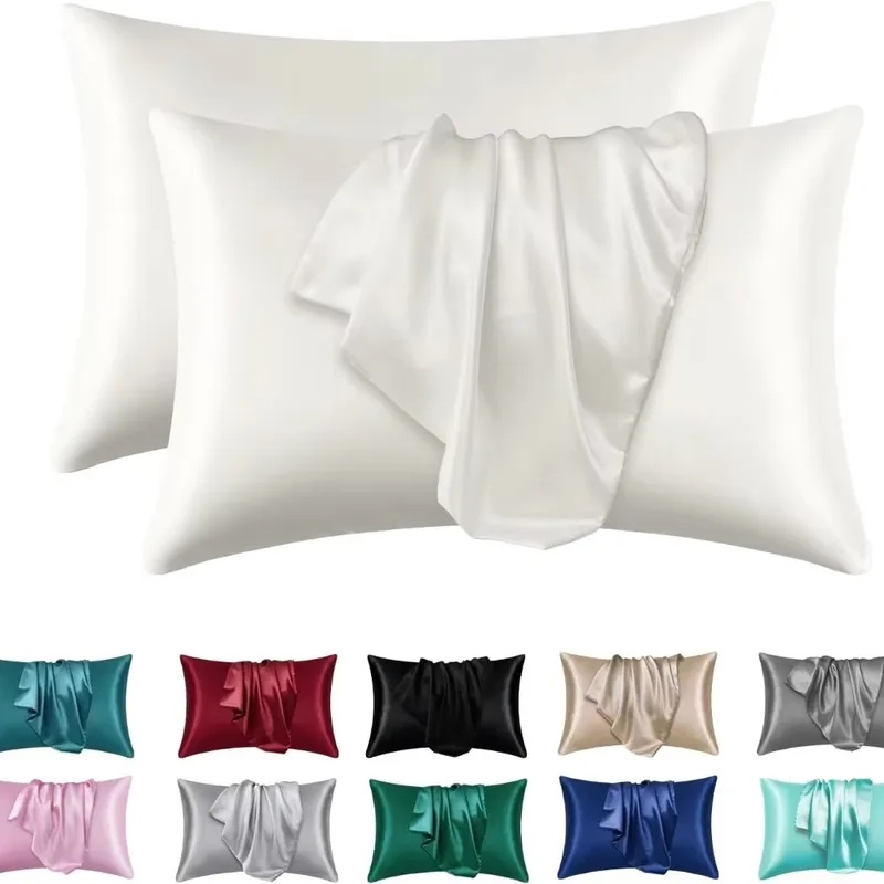 Silk Pillowcase Set - 1/2 Peças de Fronha de Seda