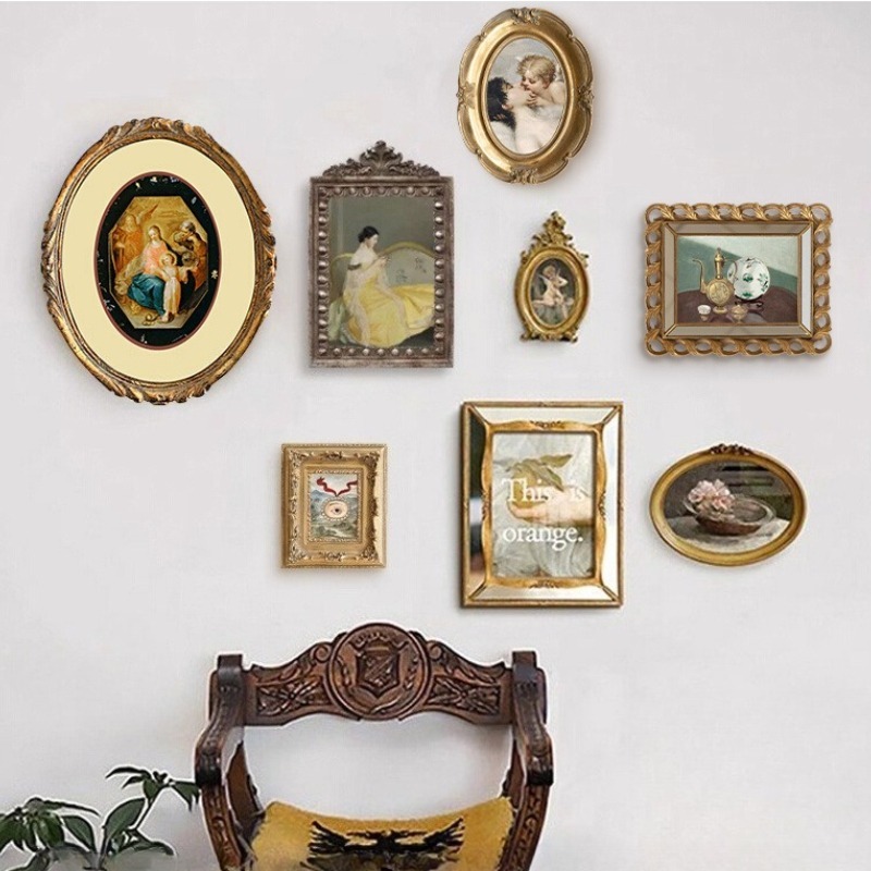 Luxury Lifestyle Wallpaper - Moldura de pintura retrô para sala