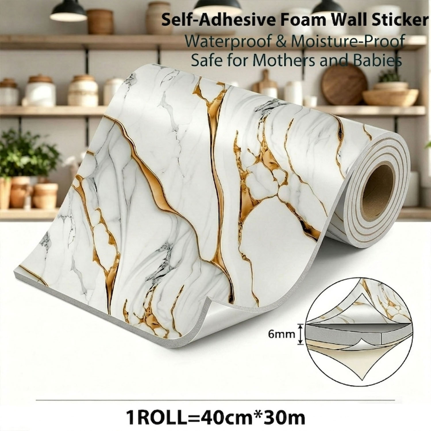 Luxury Lifestyle Wallpaper - 1 Rolo de Papel de Parede