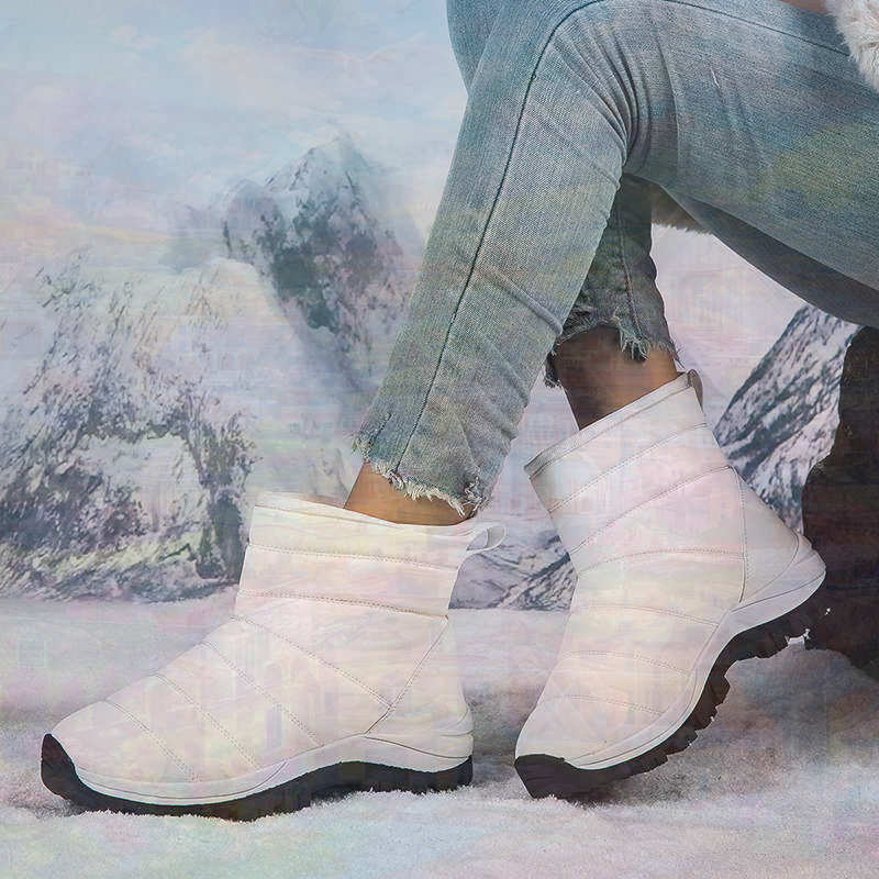 Luxury Lifestyle Outfit - Antiderrapante térmico idosos tênis mulher sapatos