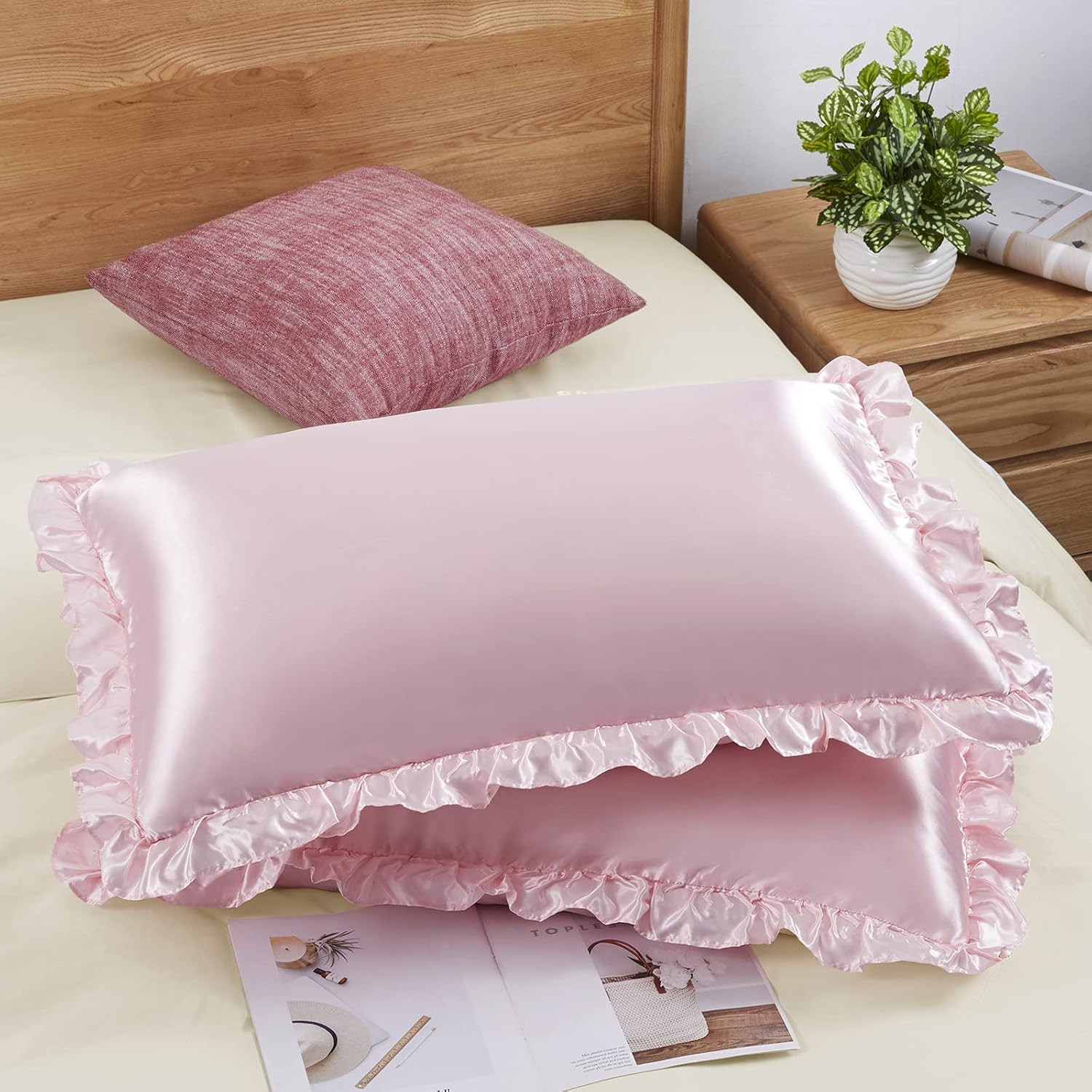 Silk Pillowcase Set - 2 Peças de Fronhas de Cetim