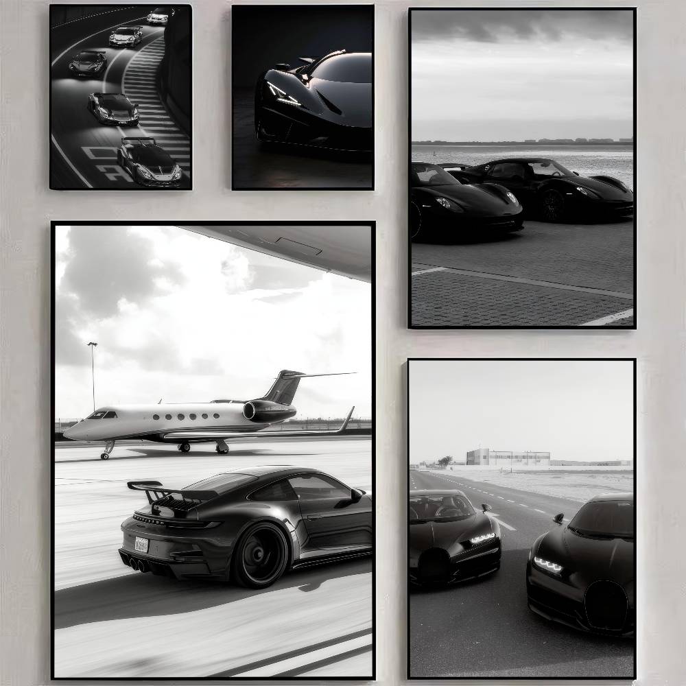 Luxury Lifestyle Wallpaper - Carro esportivo de luxo preto, impressões