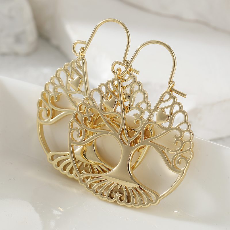 Brincos Pendentes Dourados Exa - Luxury Lifestyle Fashion avaliação e preço