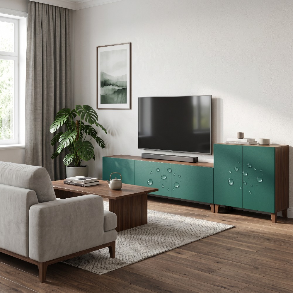 Papel de Parede PVC Verde Esme - Luxury Lifestyle Wallpaper avaliação e preço