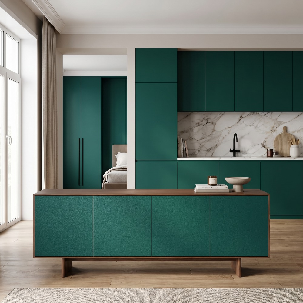 Papel de Parede PVC Verde Esme - Luxury Lifestyle Wallpaper avaliação e preço