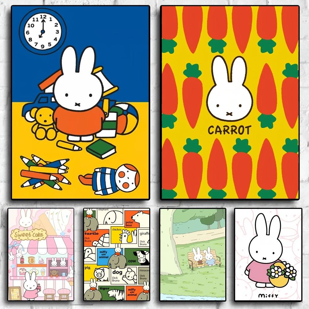 Adesivo de pôster fofo M-miffy - Luxury Lifestyle Wallpaper avaliação e preço