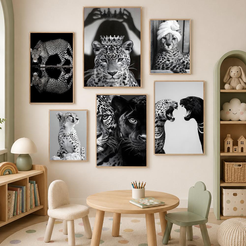 Pôster de leopardo preto e bra - Luxury Lifestyle Wallpaper avaliação e preço