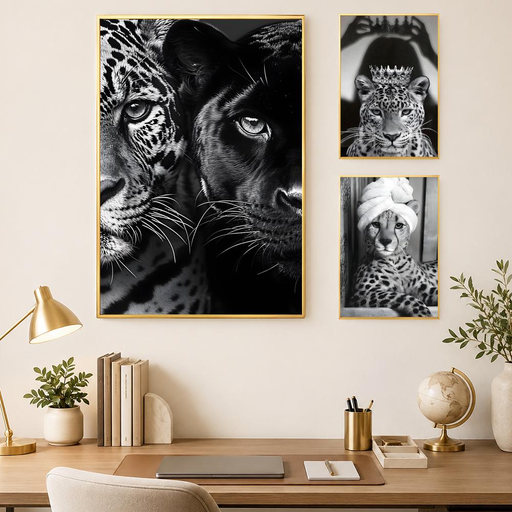 Pôster de leopardo preto e bra - Luxury Lifestyle Wallpaper avaliação e preço