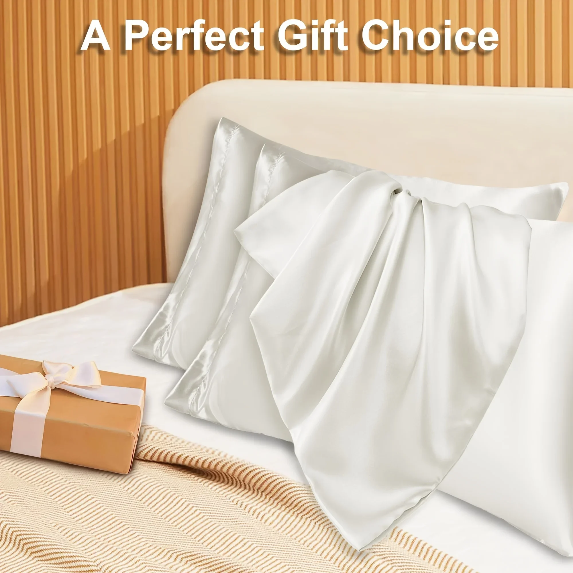 2 pçs luxo cetim envelope fron - Silk Pillowcase Set avaliação e preço